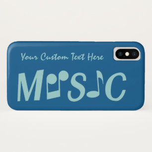 MUSIC aangepaste kleuren en tekst-hoesjes iPhone X Hoesje