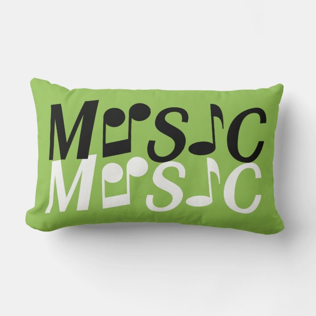 MUSIC aangepaste worpen kussen (Voorkant)