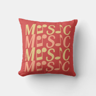 MUSIC aangepaste worpen kussen