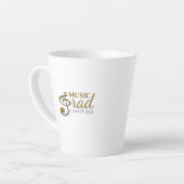 Music Afstudeerder Gold Treble Clef Afstuderen Sin Latte Mok (Linkerhoek)