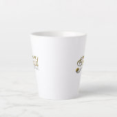 Music Afstudeerder Gold Treble Clef Afstuderen Sin Latte Mok (Voorkant)