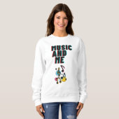 Music and Me white sweatshirt (Devant entier)