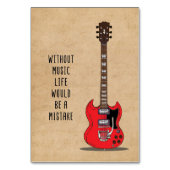 Music Art Without Music Life Would Be A Mistake Kaart (Voorkant)