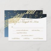 Music Bar Mitzvah Gold Réponse (Devant / Derrière)