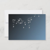 Music Bar Mitzvah Réponse Silver Blue (Dos)