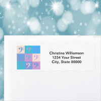 Music Bass Clef Personaliseer retouradres