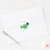 Music Bird Ronde Sticker (Envelop)