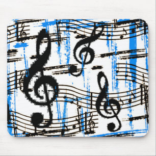 Music Blues Mousepad Muismat