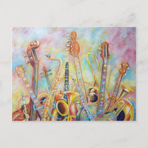 Music Bouquet Briefkaart