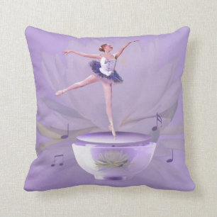 Music Box Ballerina met Water Lily Kussen