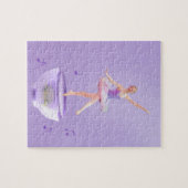 Music Box Ballerina met Water Lily, Monogram Legpuzzel (Horizontaal)