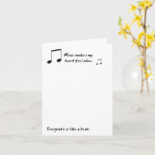 Music-briefkaarten Kaart (Gele Bloem)
