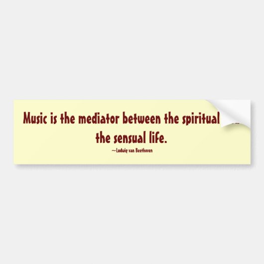 Music Bumpersticker (Voorkant)