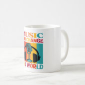 Music Can Change The World Coffee Mug (Devant droit)