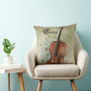 Music CELLO - Coussin