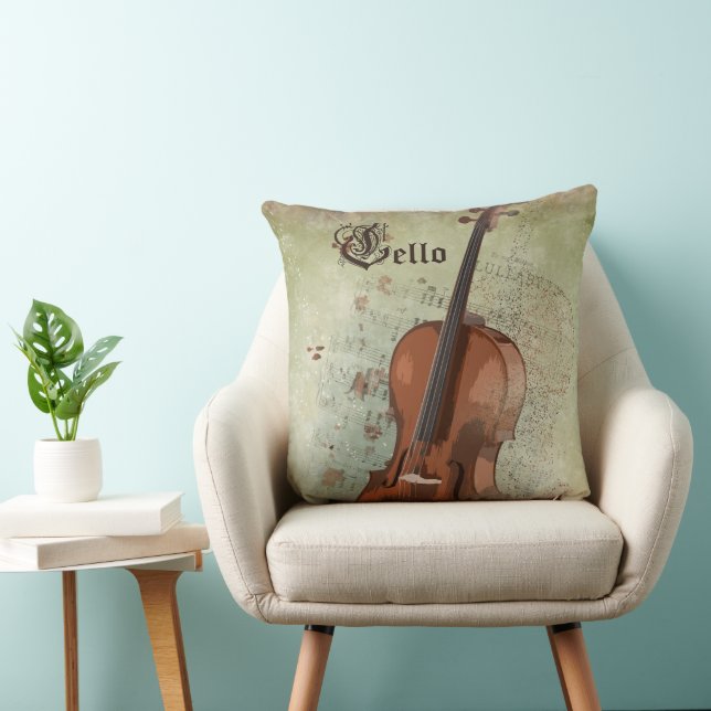 Music CELLO - Coussin (Chaise)