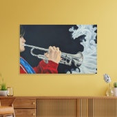 Music Challenges the Darkness Canvas Afdruk (Insitu (Woonkamer))