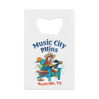 Music City Phins Credit Kaart SS Bottle Opener Kredietkaart Flessenopener