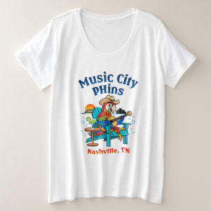 Music City Phins - Logo féminin plus avant T-shirt
