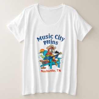 Music City Phins - Logo féminin plus avant T-shirt