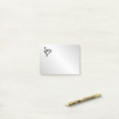 Music Clef Heart Post-it® Notes (Op bureau)
