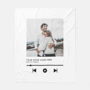 Music Couple Love Song Fleece Deken
