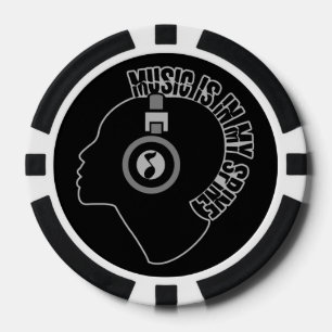 Music custom poker chips