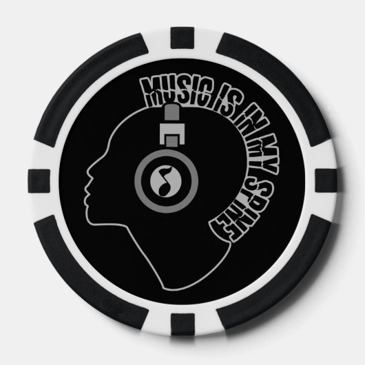 Music custom poker chips (Voorkant)