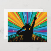 Music DJ briefkaart (Voorkant / Achterkant)