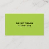 Music DJ Visitekaartjes (Achterkant)
