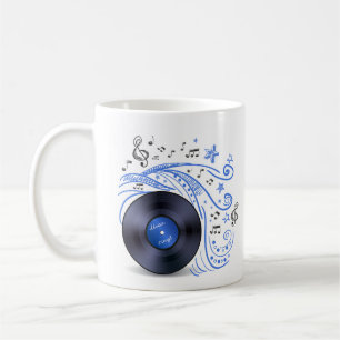 Music Doodle Vinyl Koffiemok
