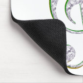 MUSIC Emerald en Diamond Treble Clef Muismat (Hoek)