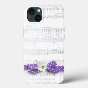 Music en Polka Dot Ribbon iPhone 13 Hoesje