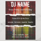 Music Equalizer Bars Flyer (Achterkant)