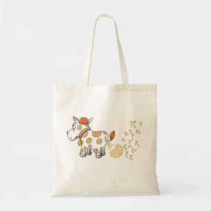 Music Farting Cow Bag Tote Bag