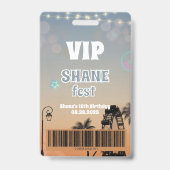 Music Festival All Access Badge VIP Pass (Avant)