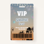 Music Festival All Access Badge VIP Pass (Devant)