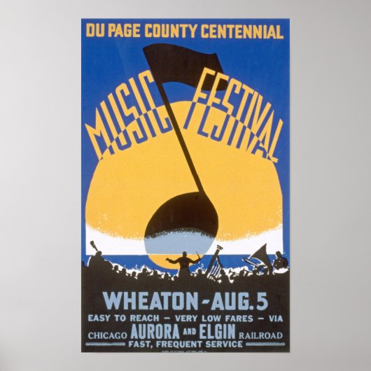 Music Festival Vintage Poster (Devant)