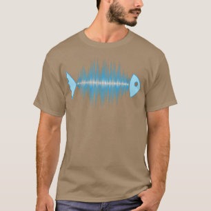 Music Fish Pulse Rate Frequency Dance House Techno T-shirt