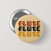 Music Flute Logo Ronde Button 5,7 Cm (Voorkant /achterkant)