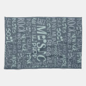 Music Genres Word Collage serviette à main (Horizontal)