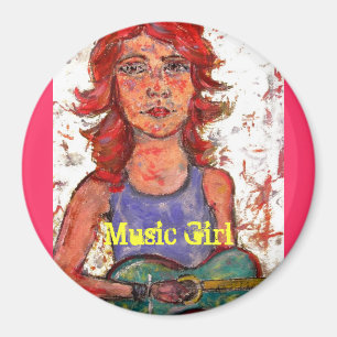 Music Girl Magneet