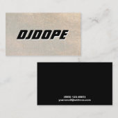 Music Gold DJ Visitekaartje (Voorkant / Achterkant)