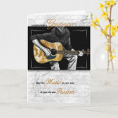 Music Graduate Congratulations Guitarist Kaart (Gele Bloem)