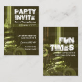 MUSIC GUITAR Invitation Card (Devant / Derrière)