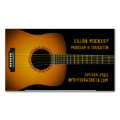 Music Guitar Magnetisch Visitekaartje (Voorkant)