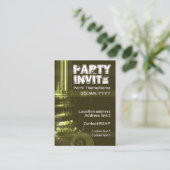 MUSIC GUITAR Party nodigt kaart uit (Staand voorkant)