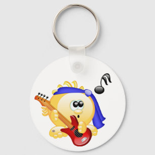 Music Guitar Player Sleutelhanger
