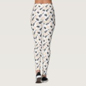 Music Guitar Radio Pattern Aangepaste Leggings (Achterkant)