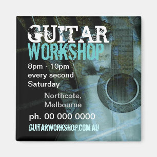 Music Guitar Workshop Promo Magnet Magneet